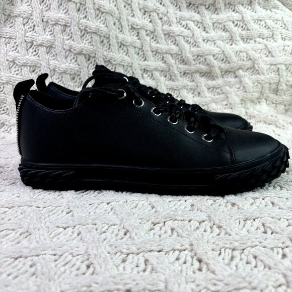 NEW Giuseppe Zanotti $725 Blabber Low Top Sneaker Shoes Black Mens 44.5EU 11.5US - Picture 11 of 15